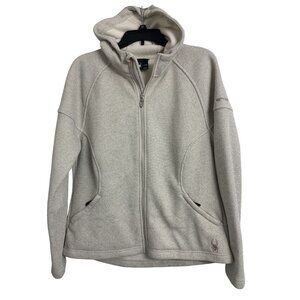 Spider Cara Waffle Knit‎ Outdoor Ski Sweater Sweatshirt Hoodie Size L